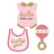 Big Dot of Happiness Hello Little One - Pink and Gold - DIY Shaped Girl Baby Shower Party Cut-Outs - 24 Count